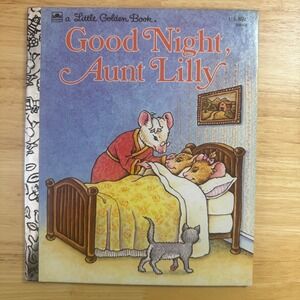 Good Night Aunt Lilly Little Golden Book 1983‎ Vintage Childrens Story Book